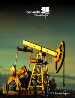 Cover of the 2017 Annual Report for Panhandle Oil and Gas Inc.